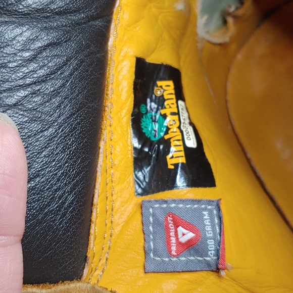 8.5 Men's Wheat Nubuck Timberland Boots - Picture 10 of 12